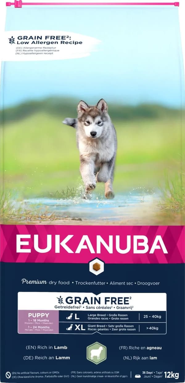 Eukanuba Euk Puppy Large Grainfree Lamb 12 KG