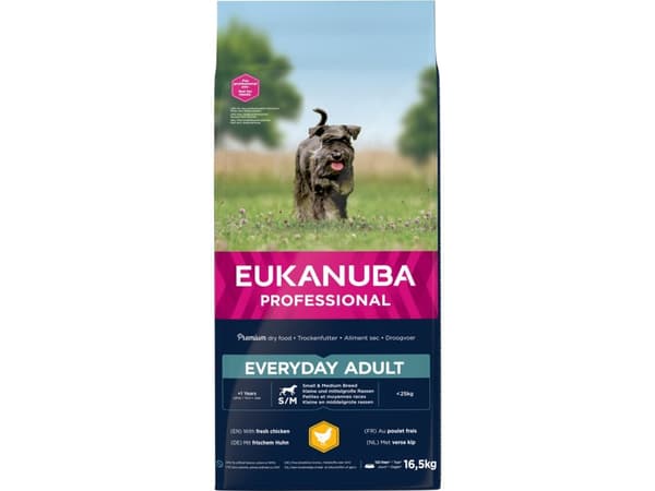 Eukanuba Euk Everyday Adult Small & Medium 16,5 kg