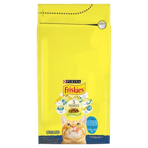 FRISKIES Cat Sterile - lohi, vihannekset 1,5kg