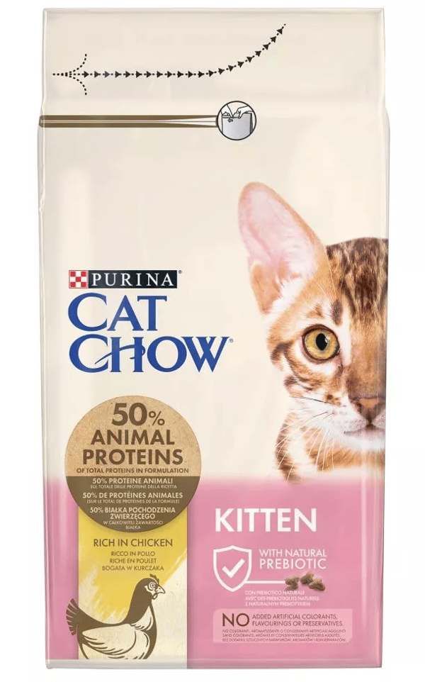 PURINA CAT CHOW Kitten Chicken - kuivaruoka kissanpennuille - 1,5 kg