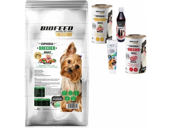 BIOFEED Euphoria Gluten Free Adult mini & small Lamb - torrfoder för hundar - 12 kg