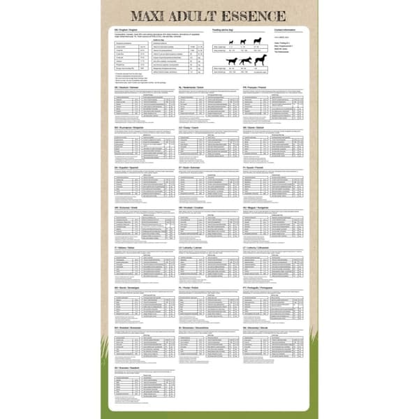vidaXL tørfoder til hunde 2 stk. Maxi Adult Essence Beef&Chicken 30 kg -  Hundefoder