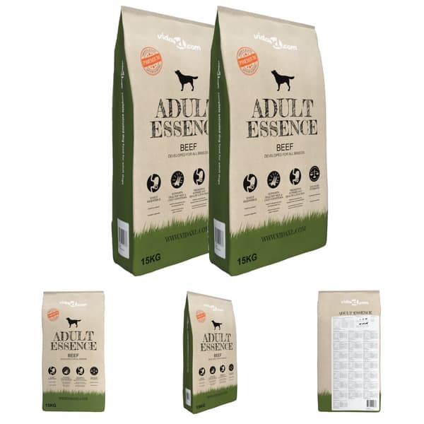 The Living Store Premium koiran kuivaruoka Adult Essence Beef 2 kpl 30 kg -  Koiranruoka