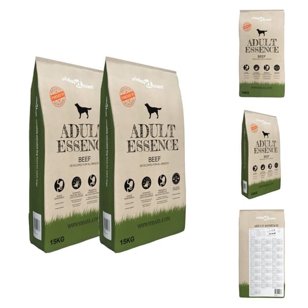 Hundefoder - Living tørfoder til hunde 2 stk. Adult Essence Beef 30 kg