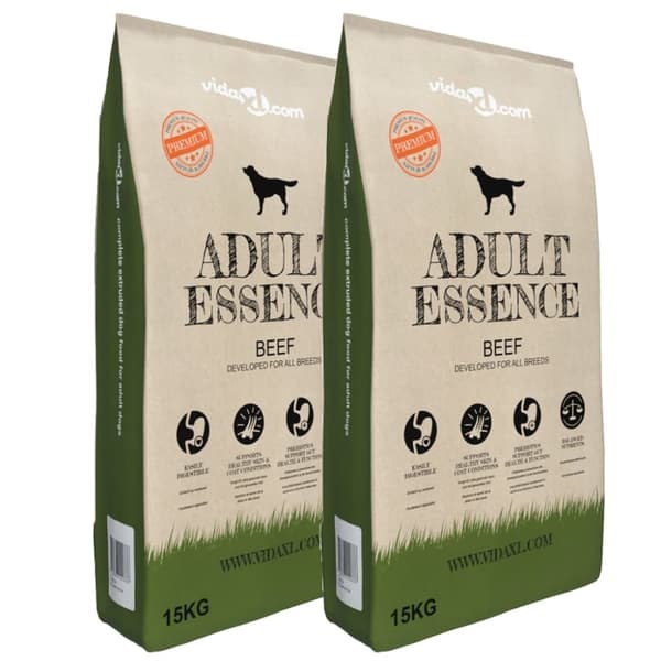 Tørfoder til hunde 2 stk. Adult Essence Beef 30 kg - Hundefoder - Tørfoder - Home & Living