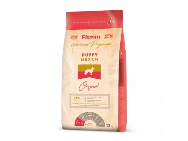 FITMIN Medium Puppy - kuivaruoka koirille - 12 kg