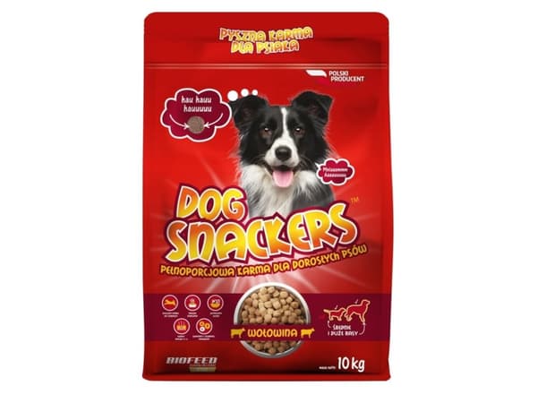 BIOFEED Dog Snackers Adult medium &amp; large Beef - kuivaruoka koirille - 10kg