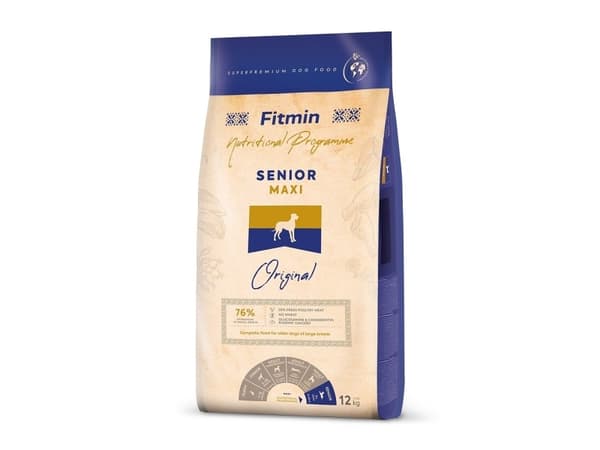 FITMIN Dog Maxi Senior - kuivaruoka koirille - 12kg
