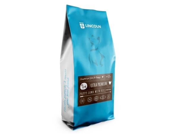 LINCOLN Ultra premium Puppy Lamb with rice - tørfoder til hunde - 12kg