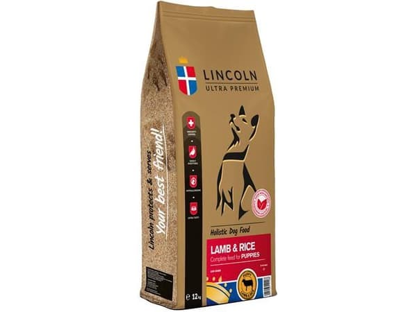 LINCOLN Ultra premium Puppy Lamb with rice - tørfoder til hunde - 12kg