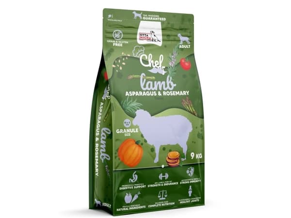 SYTA MICHA Chef Lamb, asparagus and rosemary - tørfoder til hunde - 9kg