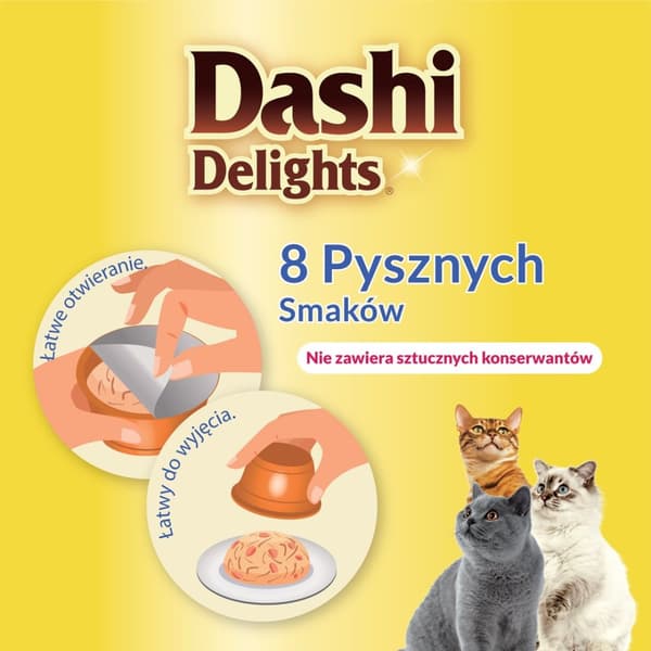 INABA DASHI DELIGHTS Kanan tonnikala & kampasimpukat 70g liemi kissoille