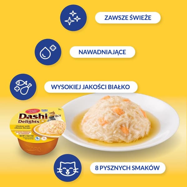 INABA DASHI DELIGHTS Kanaa juustolla 70g liemi kissoille