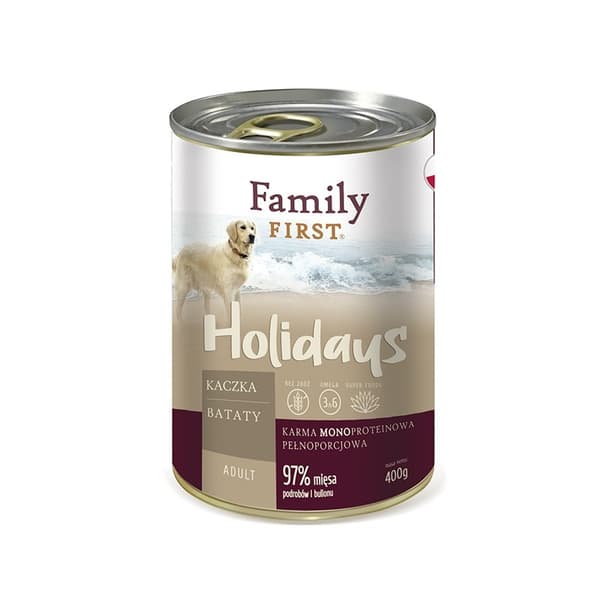 FamilyFirst Duck+bataatti+monoproteiini aikuinen 400g