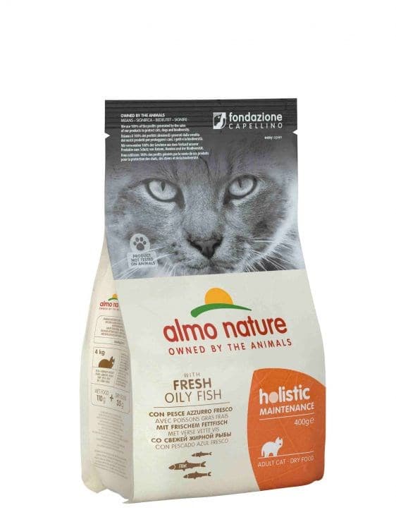 Almo Nature Holistic Adult rasvaisella kalalla - holistinen kuivaruoka kissoille - 400 g
