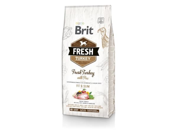 Brit Fresh Overweight & Senior dogs Fit & Slim, Turkey, 12 kg