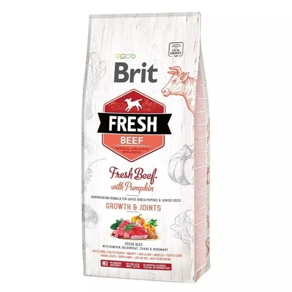 Brit Fresh Puppy Large Breed Growth & Joints, Beef, 12 kg