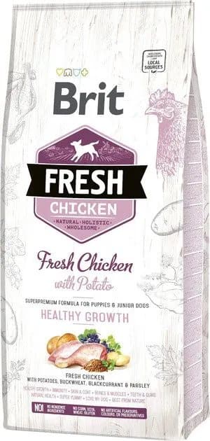Brit Fresh Puppy Healthy Growth, Chicken, 12 kg