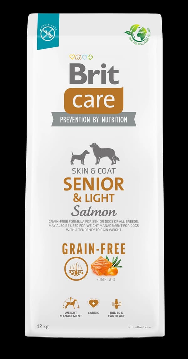 Brit Care Dog Grain-free Senior & Light, Salmon, 12 kg