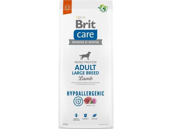 Brit Care Dog Hypoallergenic Adult Large Breed, Lamb, 12 kg