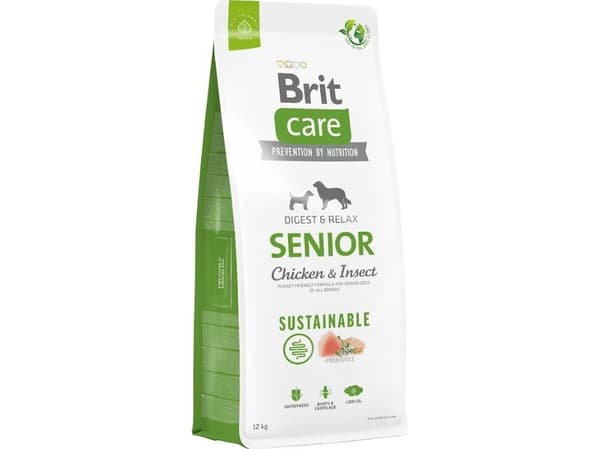 Brit Care Dog Sustainable Senior, Chicken&Insect, 12 kg