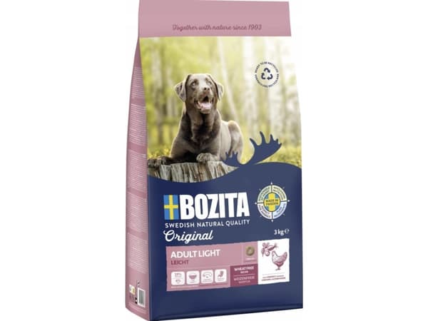 BOZITA Original Adult Light Chicken - torrfoder för hundar - 3kg