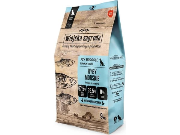 TropiDog Wiejska Zagroda sjøfiskchips M 9kg