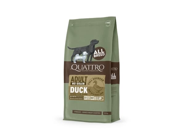 Quattro No Grain All Breed Adult Duck 12kg