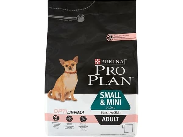Purina Pro Plan Small & Mini Adult Sensitive Skin, Voksen, Laks, 3 kg