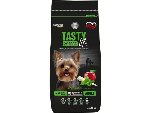 Biofeed BIOFEED TASTY DOGS LIFE ADULT SMALL WITH LAMB 1,5KG
