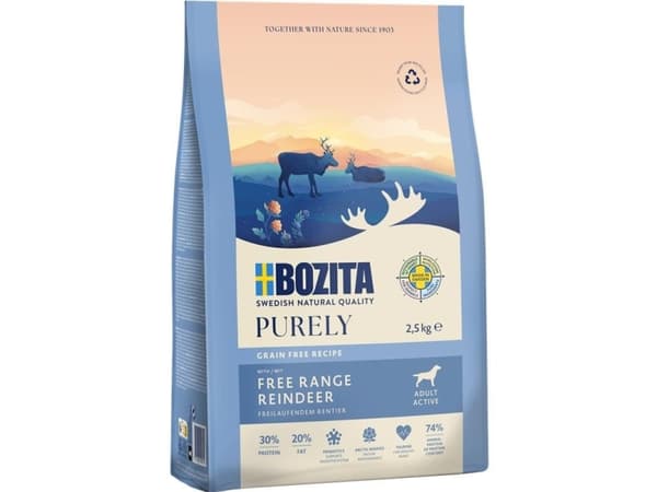 Bozita 9117388, Vuxen, Alla raser, Hjort, 2,5 kg
