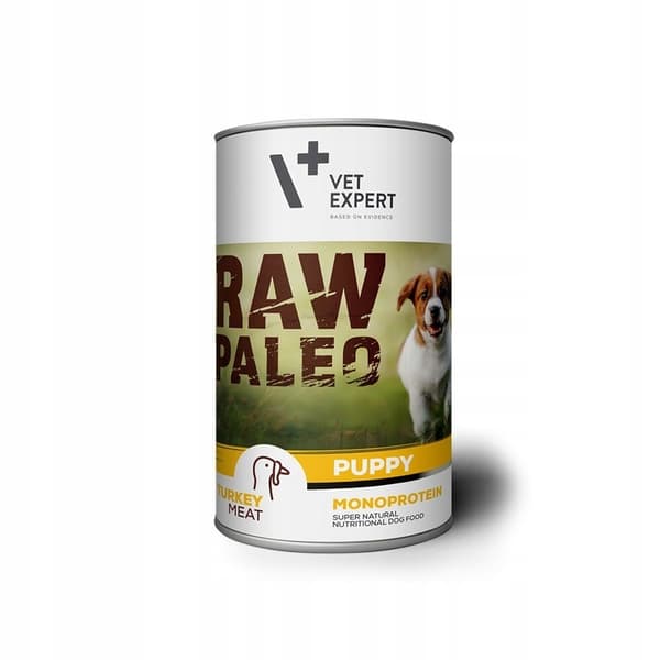 Rå Paleo Puppy - Kalkun - Hvalpefoder - 400g