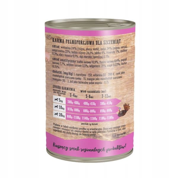 Wiejska Zagroda - Lihajuhla - 400g - Märkäruoka pennuille