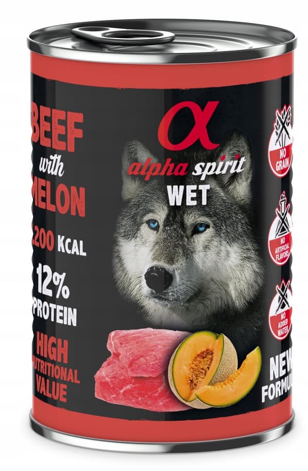 ALPHA SPIRIT - Nötkött med melon - 400g