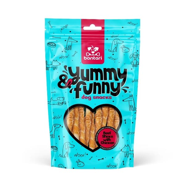 BONTARI - Mums & Rolig - Nötkötts- och kycklingpinnar - 80g