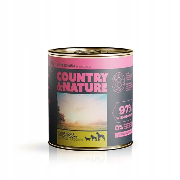 Country & Nature - Fläsk med spenat - 850g