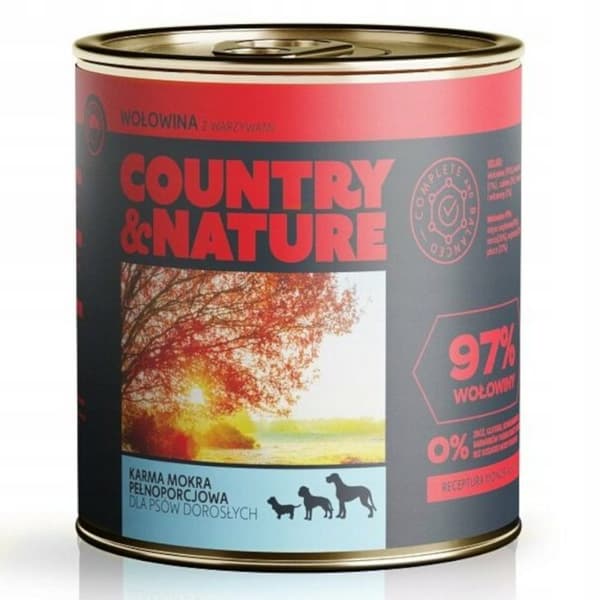Country & Nature - Oksekød med grøntsager - 850g