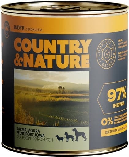 Country & Nature - Kalkun med broccoli - 850g