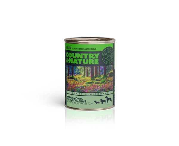 Country & Nature - Hjort med æble og couscous - 400g