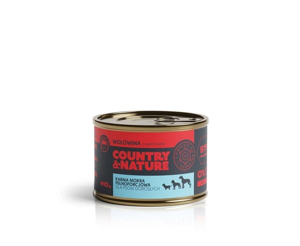 Country & Nature - Oksekød med grøntsager - 410g