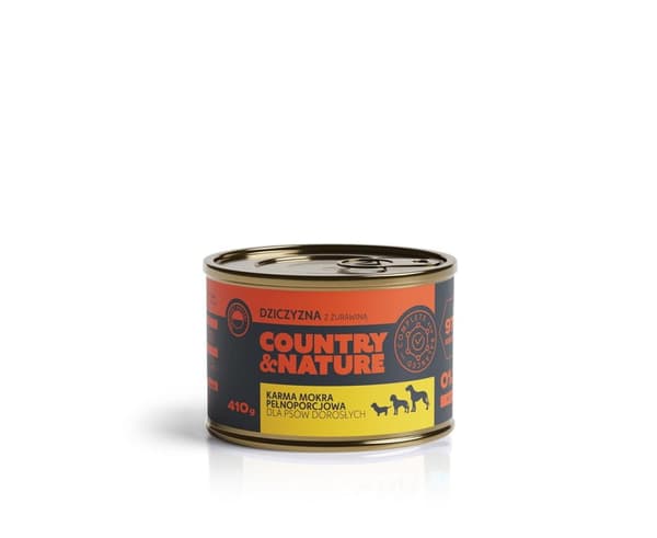 Country & Nature - Hjortkött med tranbär - 410g