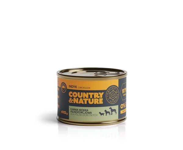 Country & Nature - Kalkun med broccoli - 410 g