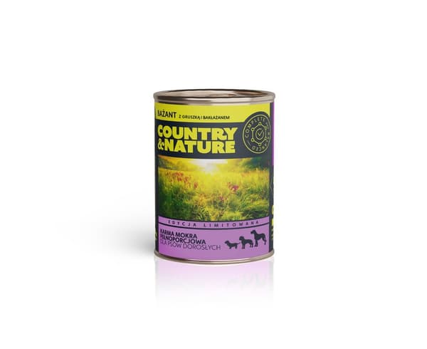 Country & Nature - Fasan med pære og aubergine - 400g