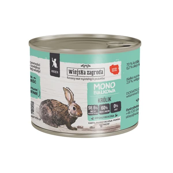 Village Farm Cat - Monoprotein - Kanin - 200 g