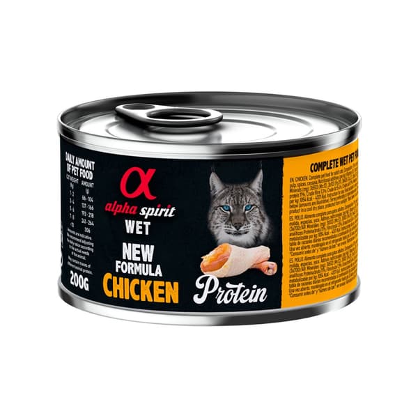 Alpha Spirit - Våtfoder för vuxna katter - Kyckling - 200 g