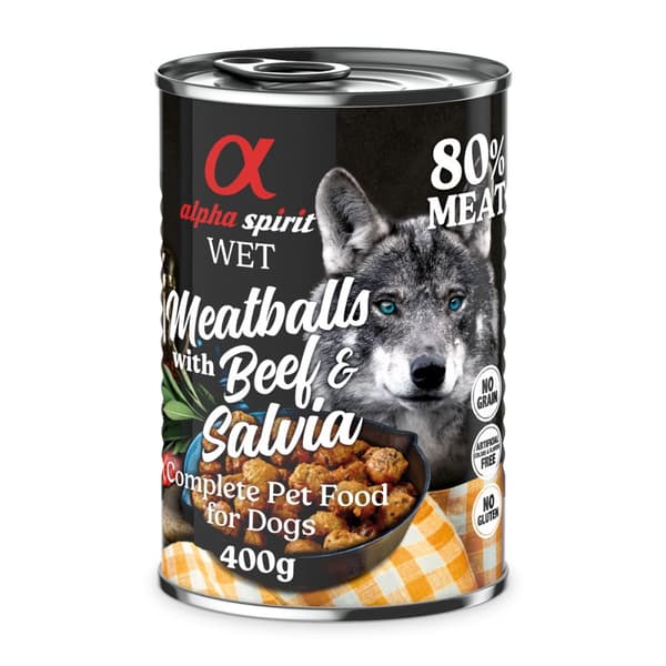 Alpha Spirit - Kødboller - Oksekød med salvie - 400g