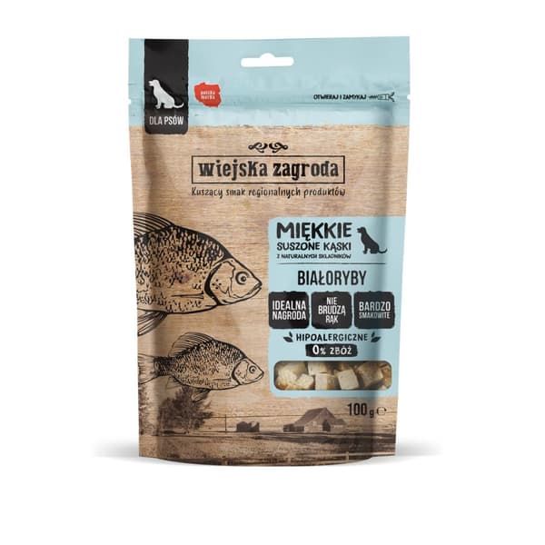 Wiejska Zagroda - Hvid - Bløde tørrede stykker - 100g