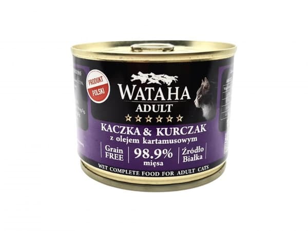 WATAHA HUNT - VOKSEN KAT - AND & KYLLING - 200 g