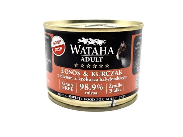 WATAHA HUNT - VUXEN KATTER - LAX & KYCKLING - 200 g