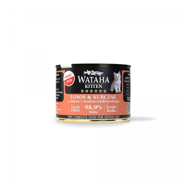 WATAHA HUNT - KATTUNGE OCH KYCKLING - LAX & KYCKLING - 200 g